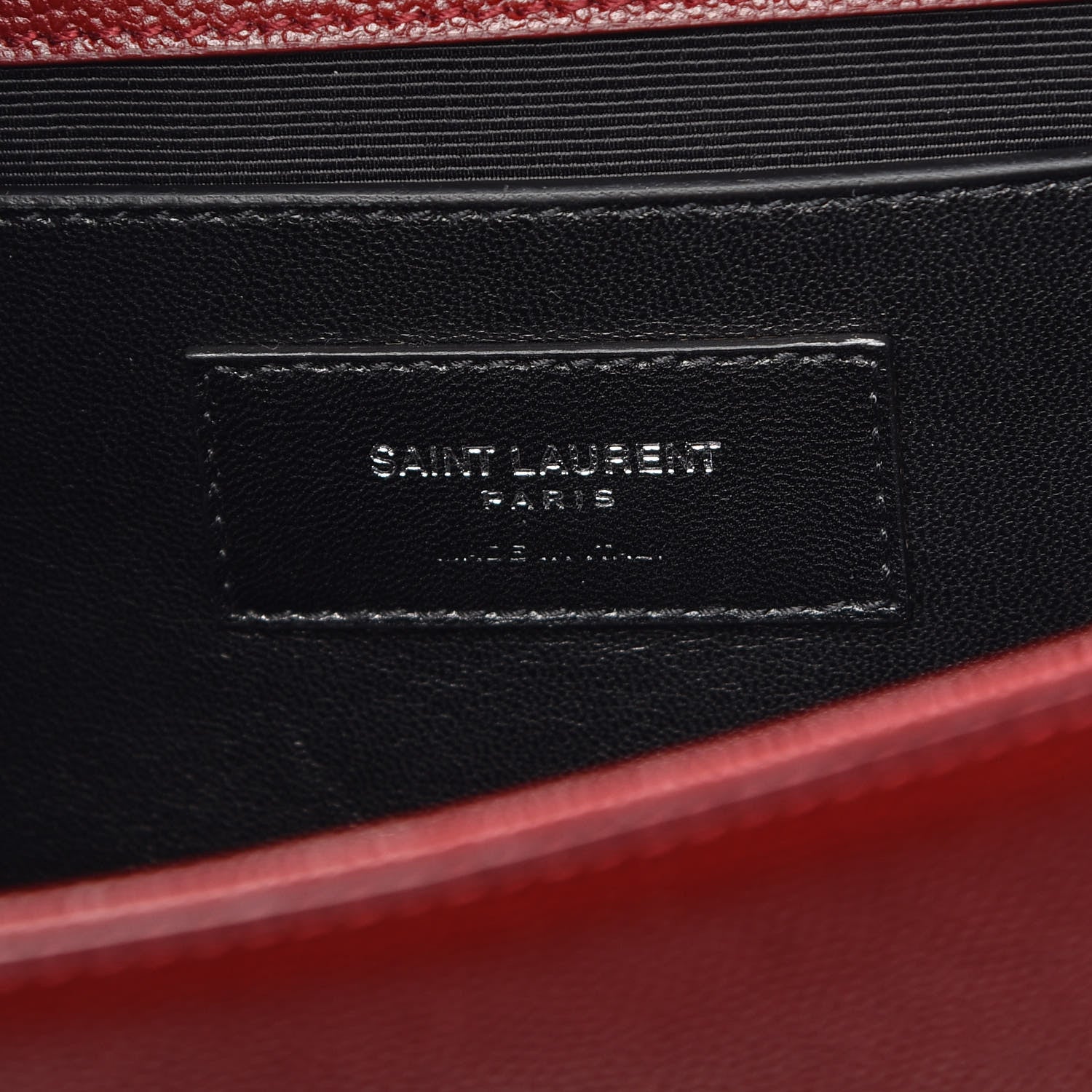 Saint Laurent Grain De Poudre Medium Monogram Kate Satchel Dark Red 6 of 10