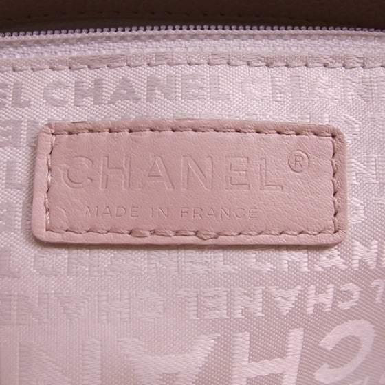 Caviar Square Stitched Tote Pink
