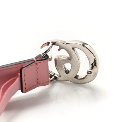 Gucci Moon Calfskin Palladium Double G 20mm Belt 75 30 Wild Rose 4 of 5