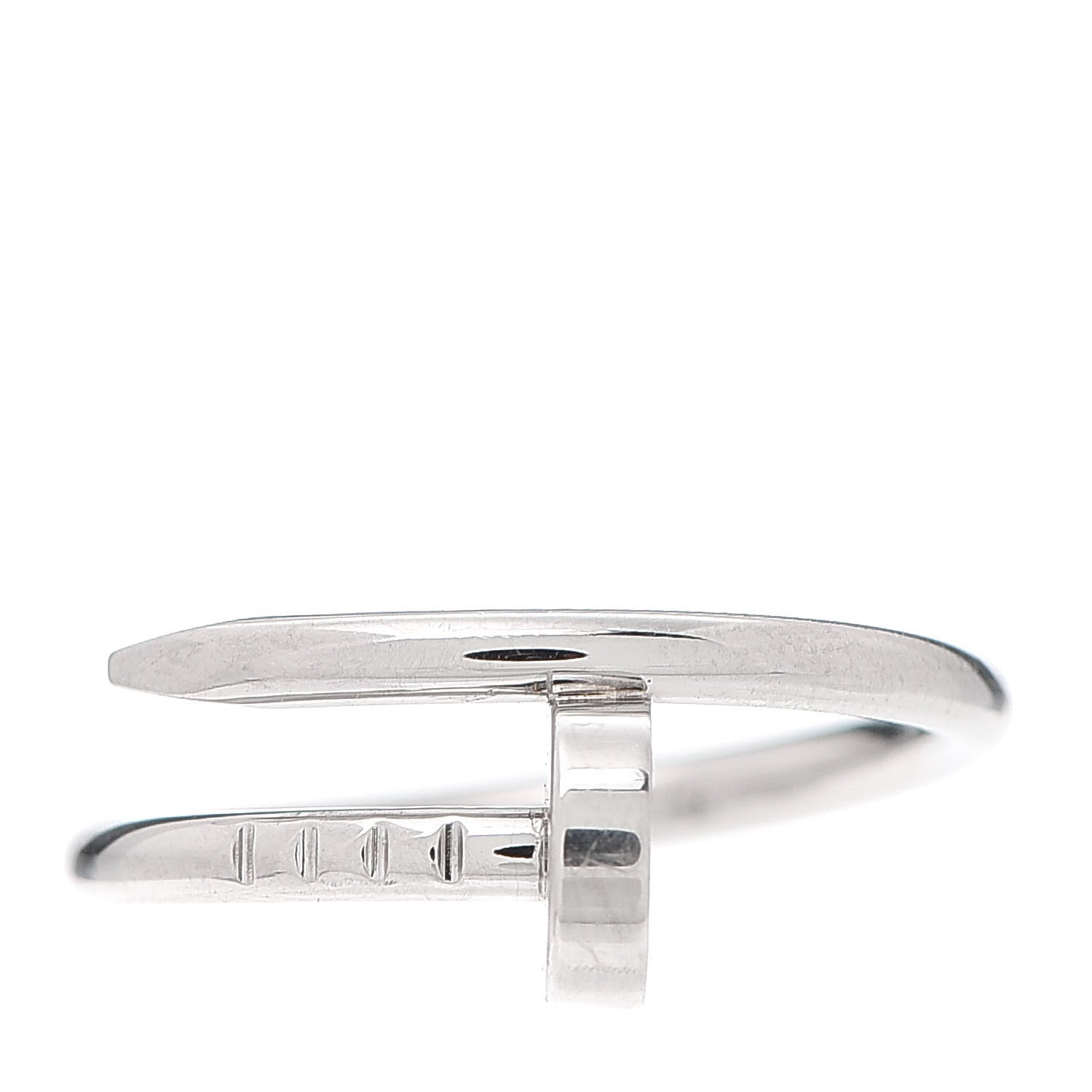Cartier 18K White Gold Small Juste Un Clou Ring 46 3.75 1 of 5