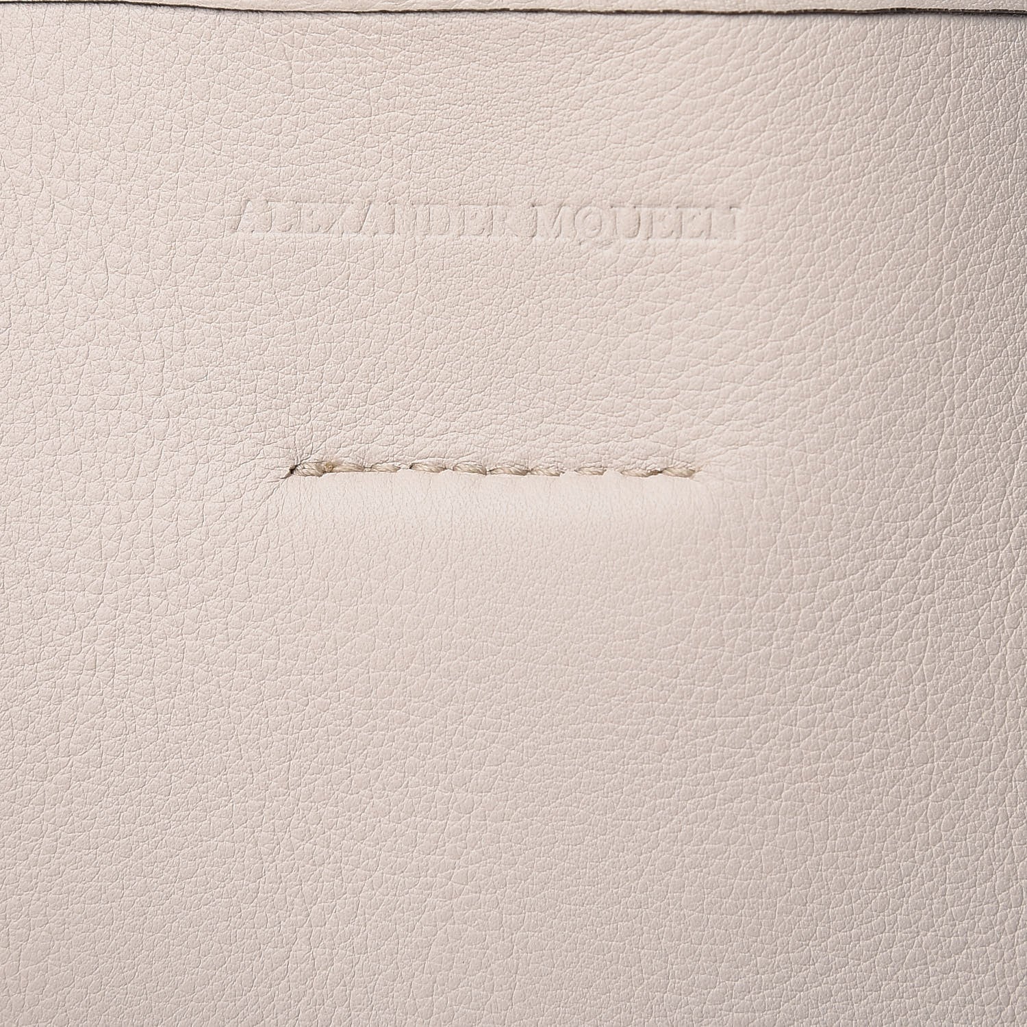 Alexander McQueen Calfskin Skull Perforated Tote Off White 8 of 14