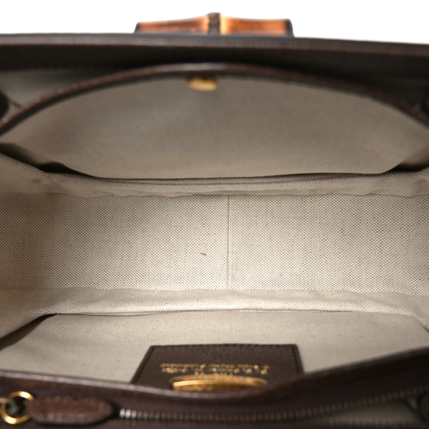 Gucci Canvas Calfskin 100 Centennial Music Medium Bamboo 1947 Top Handle Bag Multicolor 5 of 9