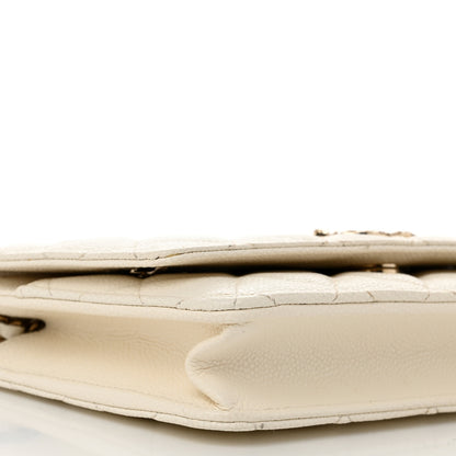 Chanel Caviar Quilted Multi Chain Wallet On Chain WOC White 10 of 13
