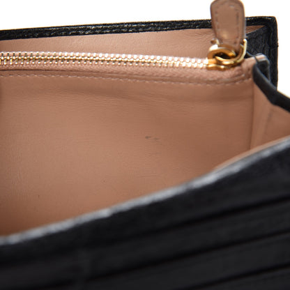 Prada Vitello Shine Zip Flap Wallet Black 12 of 17