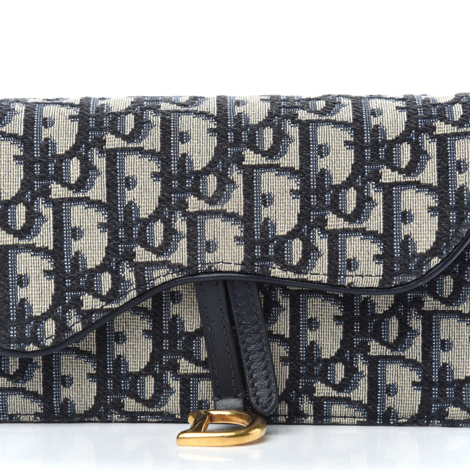 Christian Dior Oblique Saddle Belt Bag Blue 9 of 11