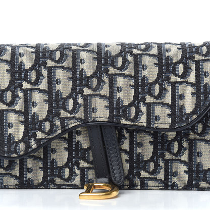 Christian Dior Oblique Saddle Belt Bag Blue 9 of 11