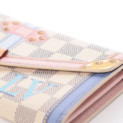 Louis Vuitton Damier Azur Summer Trunks Sarah Wallet NM 14 of 14