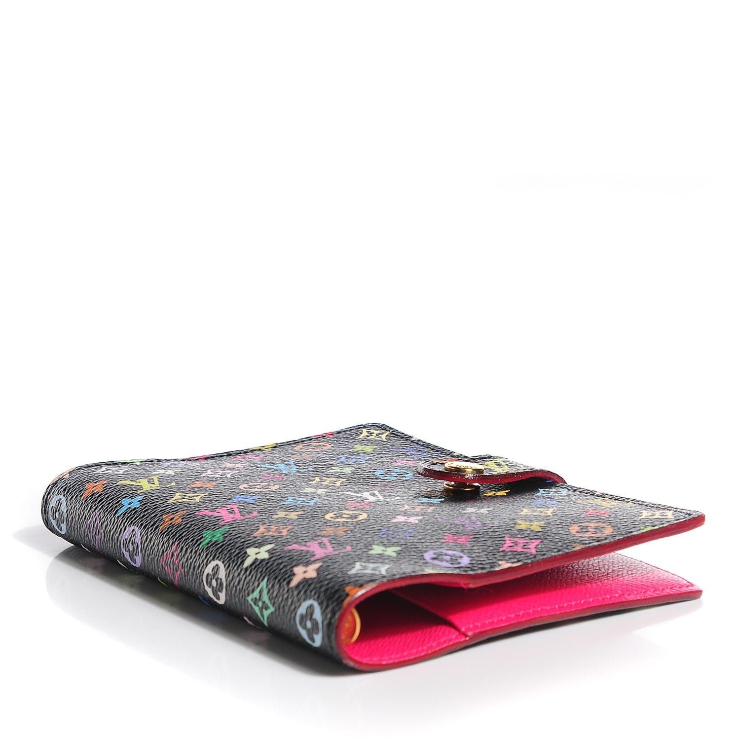 Louis Vuitton Monogram Multicolor Small Ring Agenda Cover Black Grenade 4 of 7