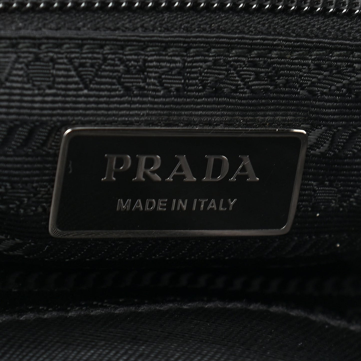 Nylon Saffiano Front Pocket Tote Black
