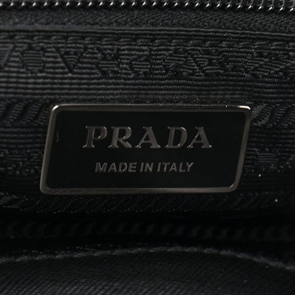 Prada Nylon Saffiano Front Pocket Tote Black 6 of 8