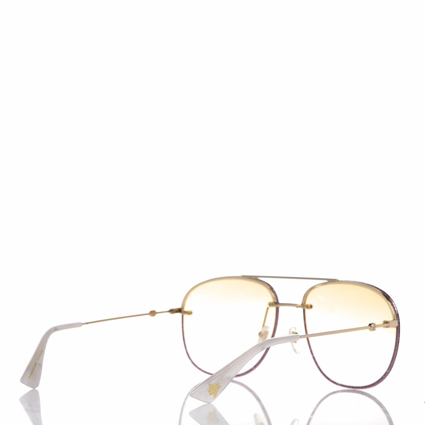 Aviator Glitter Sunglasses GG0227S Gold