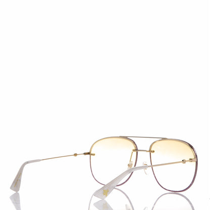 Gucci Aviator Glitter Sunglasses GG0227S Gold 4 of 8