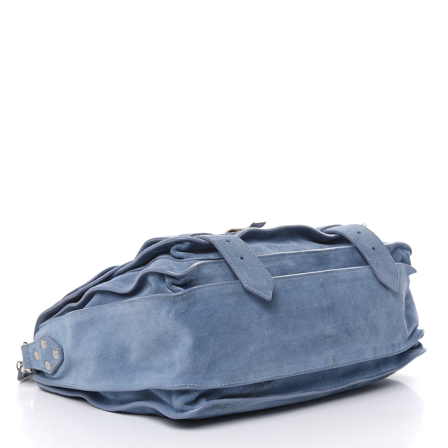 Suede Medium PS1 Satchel Polar Blue
