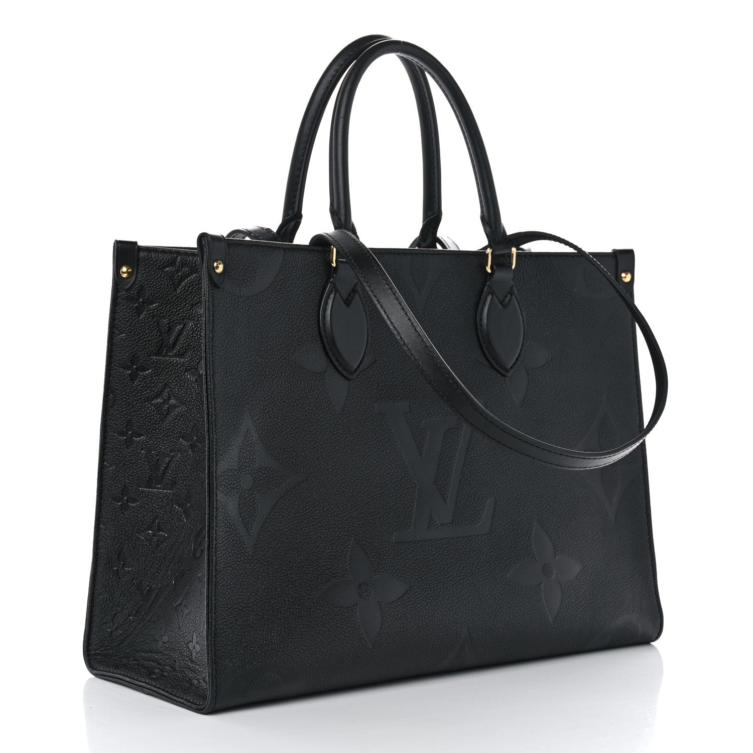 Louis Vuitton Empreinte Monogram Giant OnTheGo MM Black 3 of 9