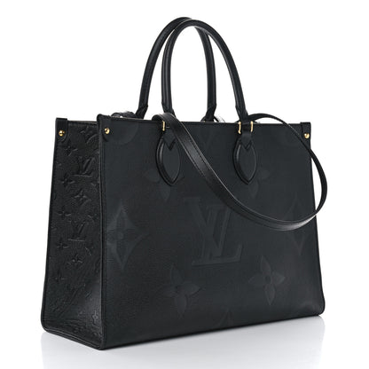 Louis Vuitton Empreinte Monogram Giant OnTheGo MM Black 3 of 9