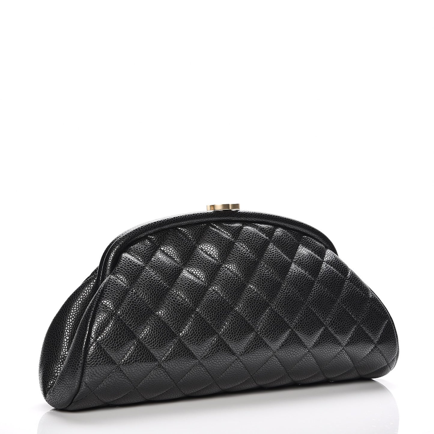 Caviar Quilted Timeless Clutch Black