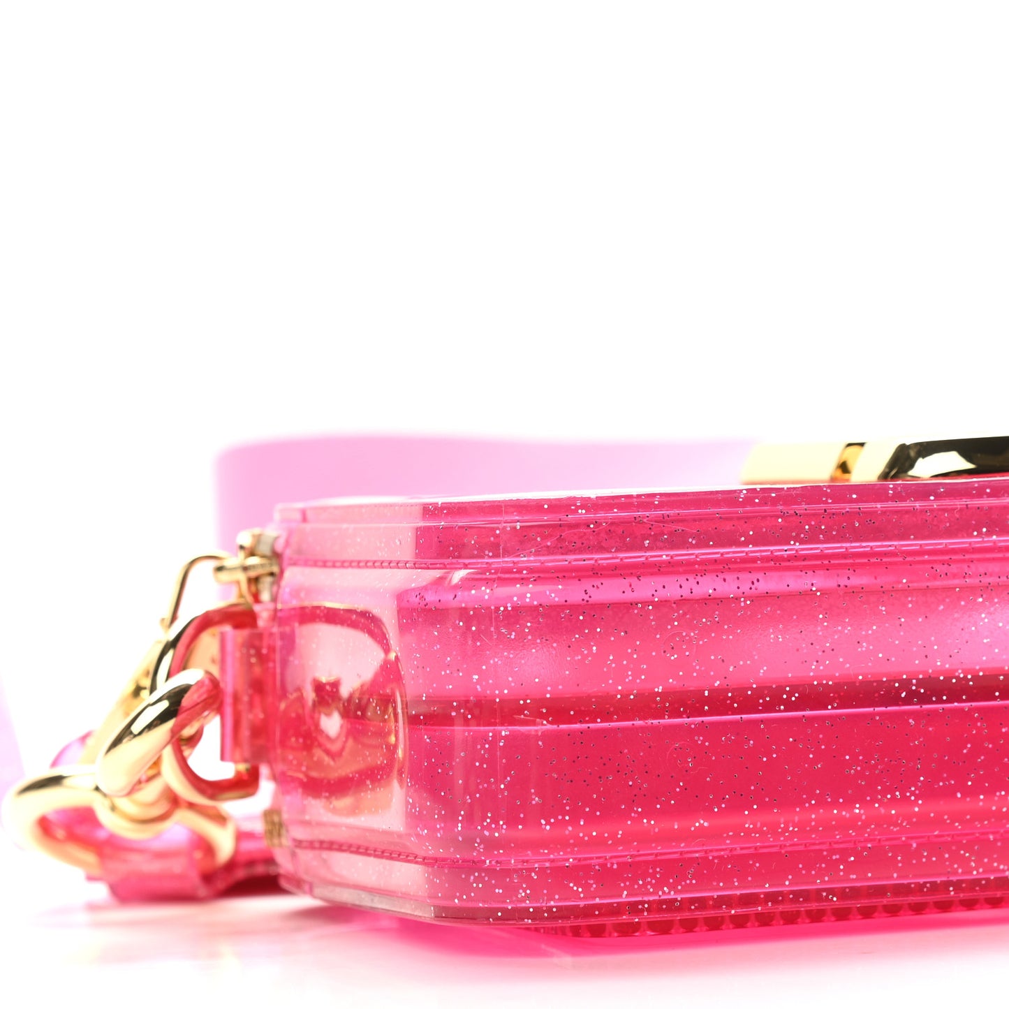 Jelly Glitter Small Snapshot Camera Bag Pink