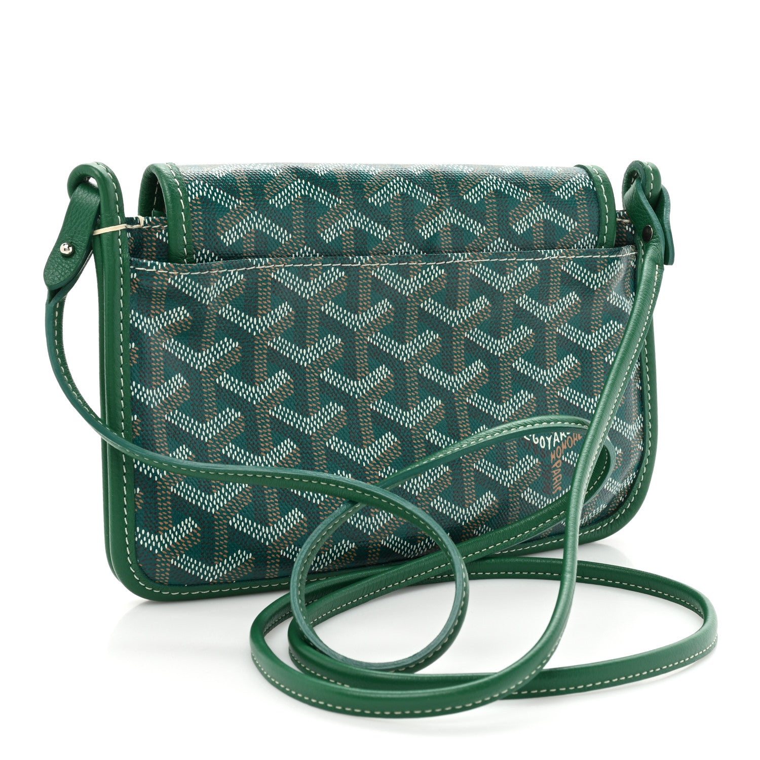 Goyard Goyardine Plumet Wallet Clutch Green 3 of 14