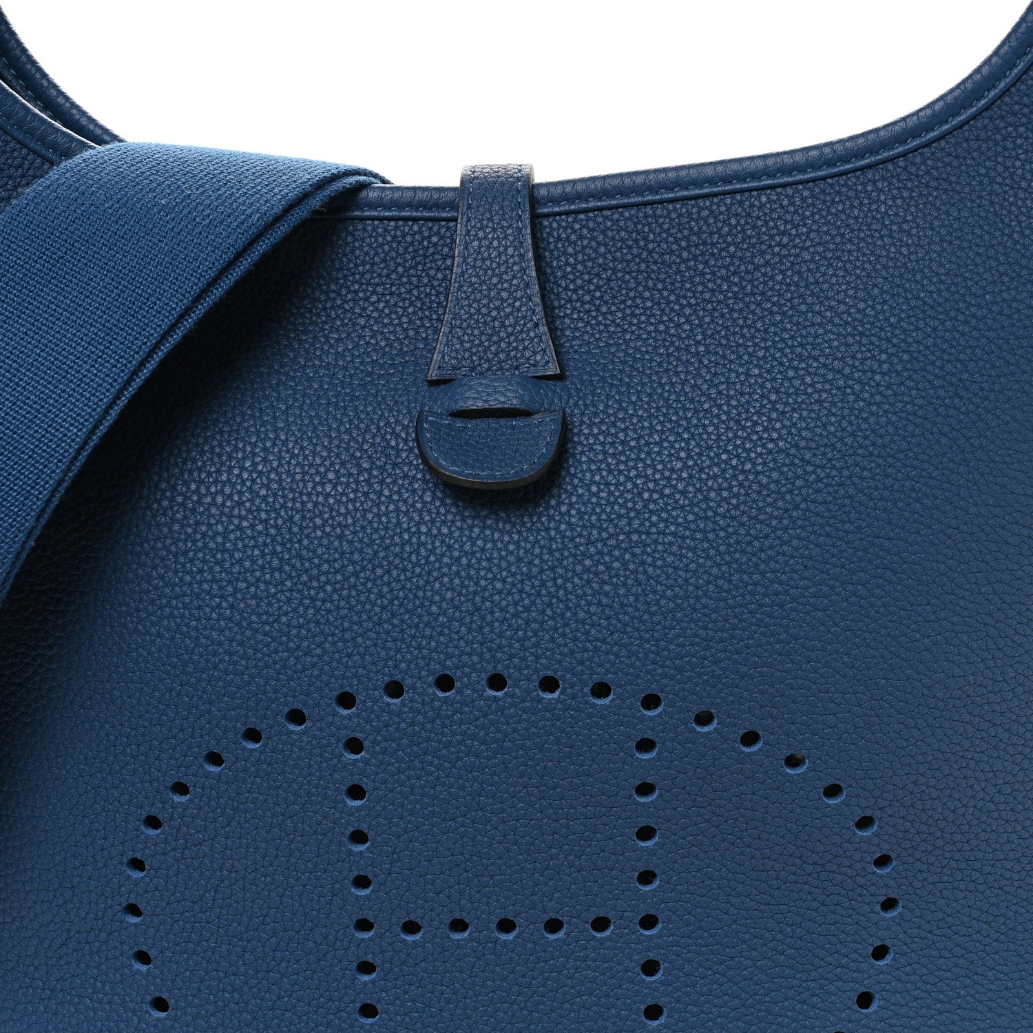 Hermes Taurillon Clemence Evelyne III PM Deep Blue 8 of 11