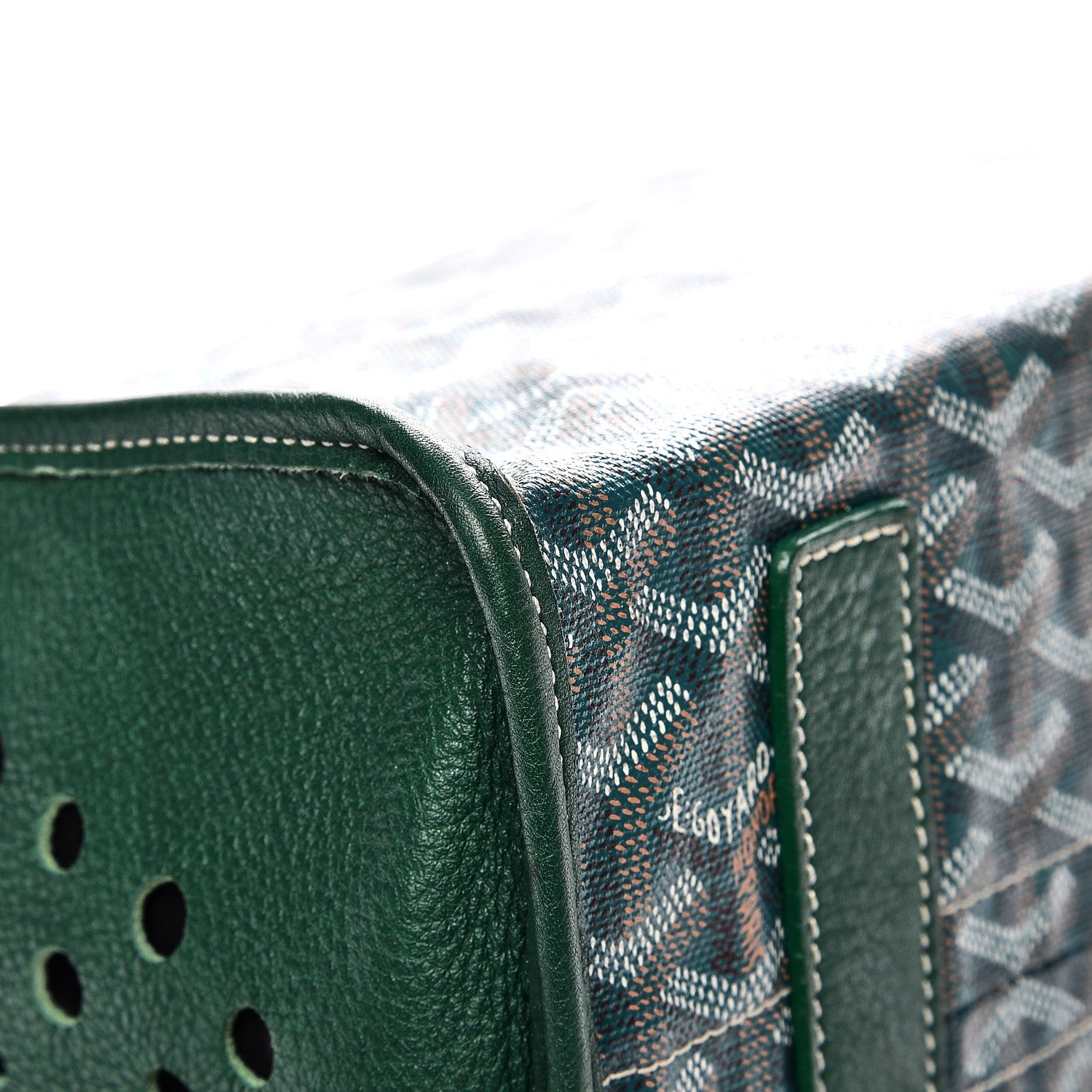 Goyard Goyardine Sac Hardy Pet Carrier PM Green 12 of 15