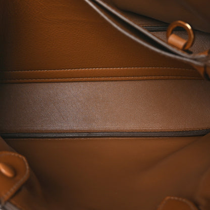 Prada Soft Grained Calfskin Vitello Daino Small Buckle Bag Caramello 6 of 11
