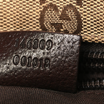 Gucci Monogram Web Small Flat Messenger Bag Brown 7 of 11