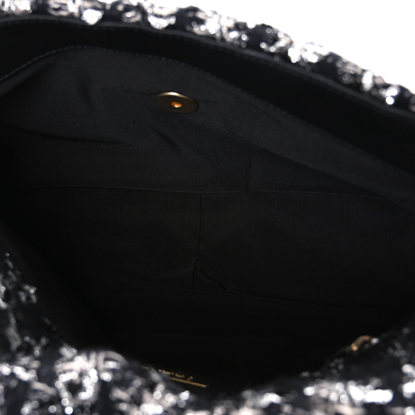 Tweed Quilted Large Chanel 19 Flap Black Silver Ecru