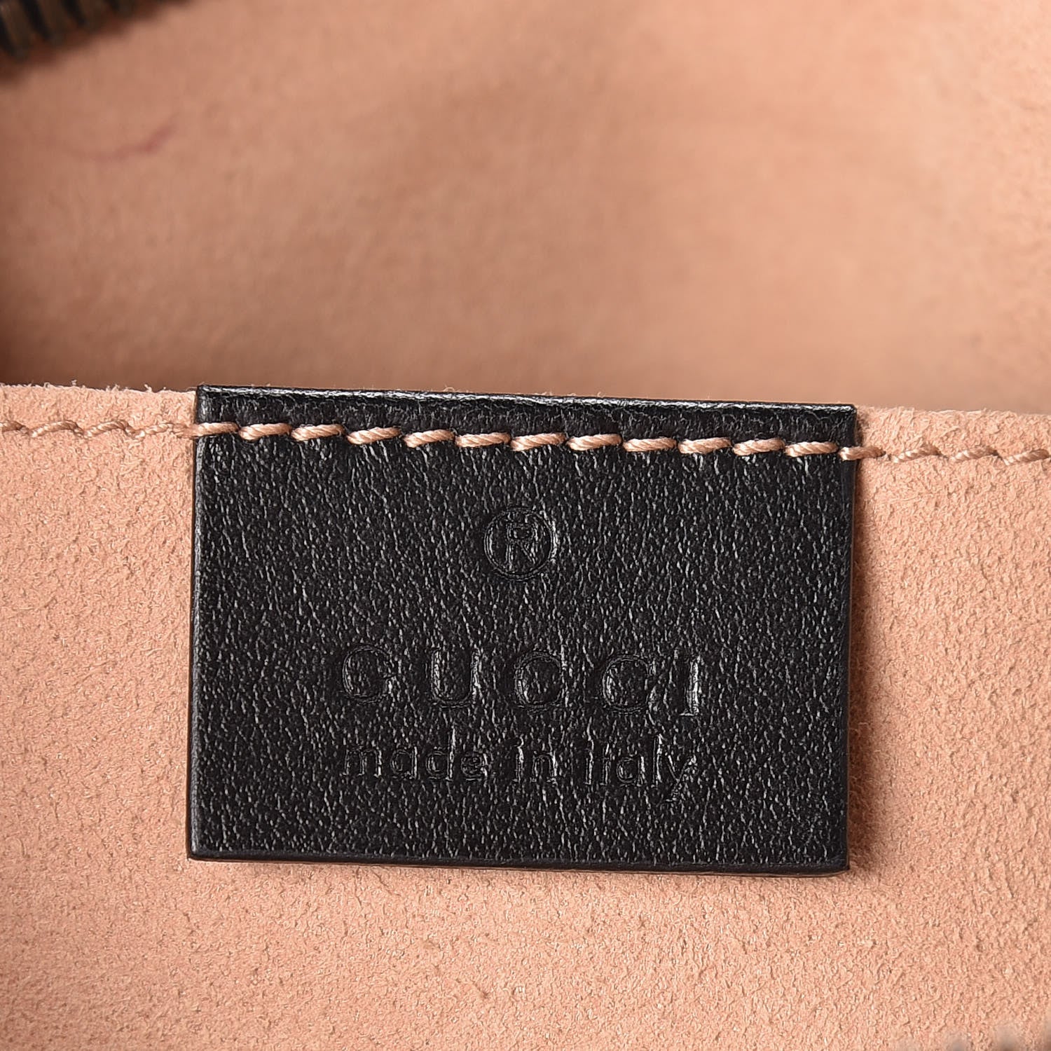 Gucci Calfskin Matelasse Small GG Marmont Chain Shoulder Bag Black 6 of 9