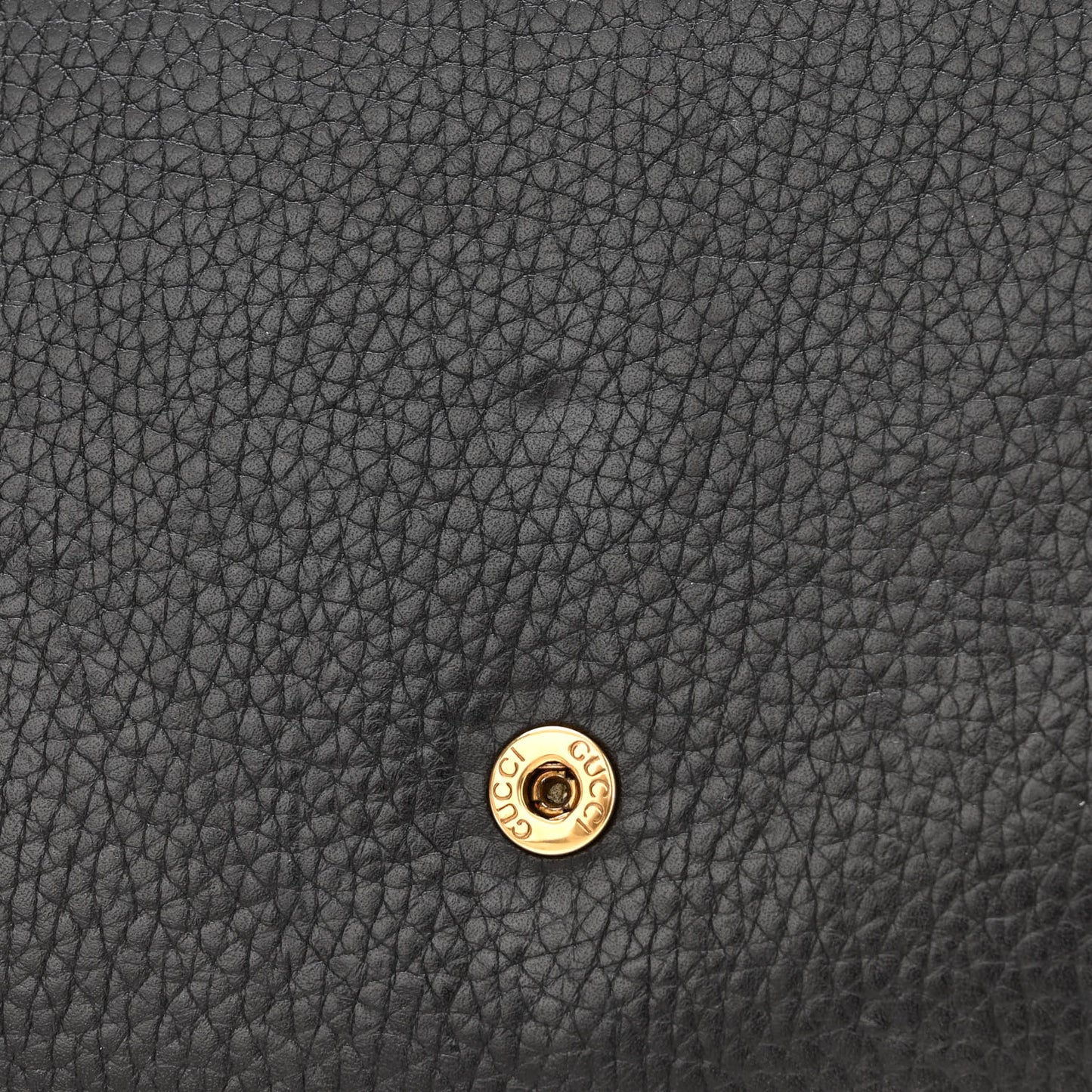 Calfskin GG Marmont Chain Wallet Black