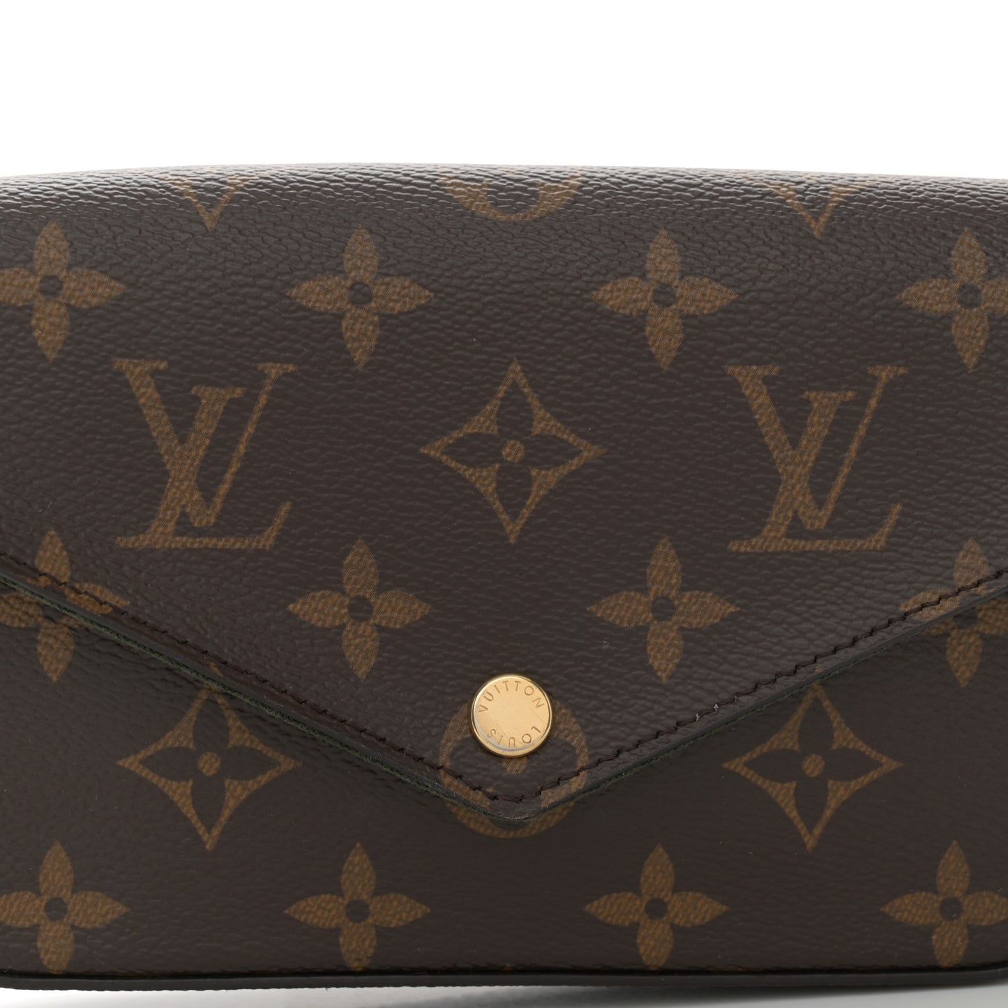 Monogram Felicie Strap & Go Kaki