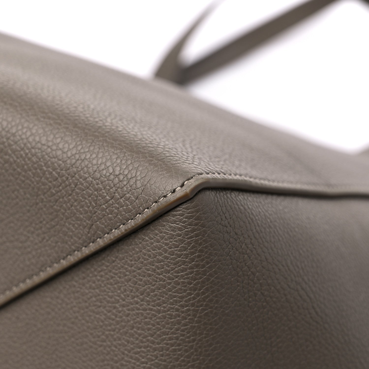 Celine Soft Grained Calfskin Small Belt Cabas Phantom Taupe 11 of 12