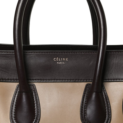Celine Smooth Calfskin Suede Micro Tri-Color Luggage Beige 7 of 10