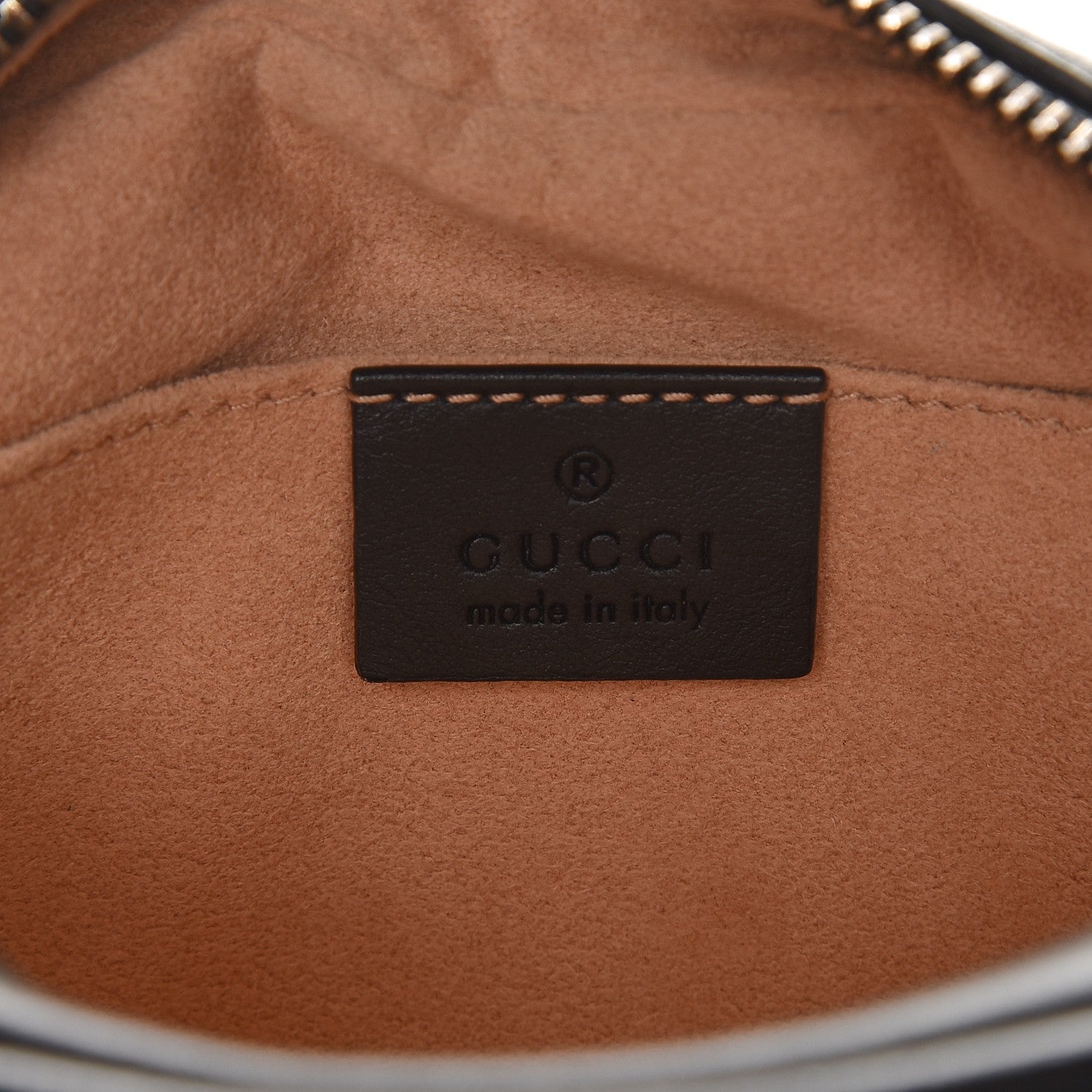 Gucci Calfskin Matelasse Mini GG Marmont Chain Shoulder Bag Black 6 of 7