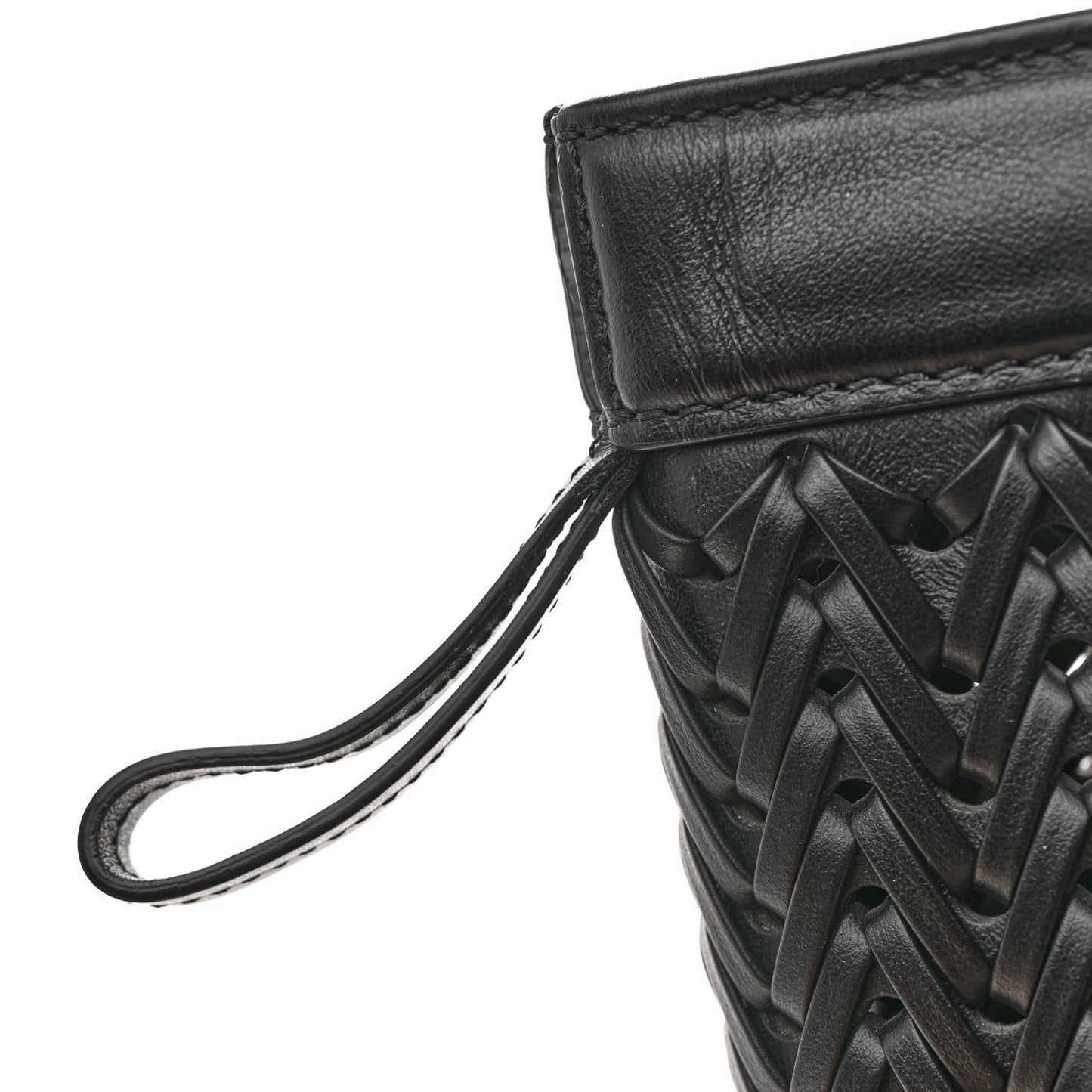 Vitello Grace Woven Medium Fendi Origami Black