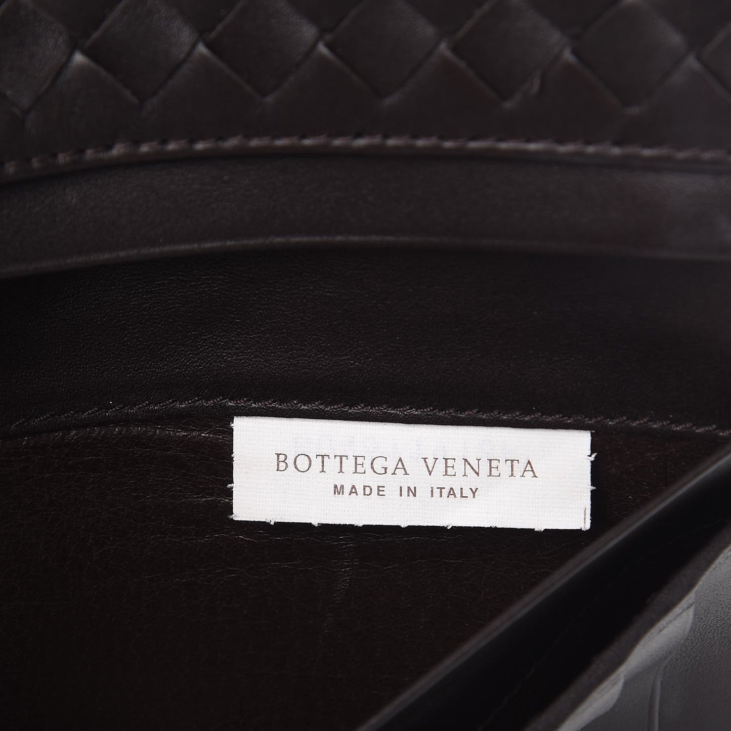 Nappa Intrecciato Continental Flap Wallet Ebano
