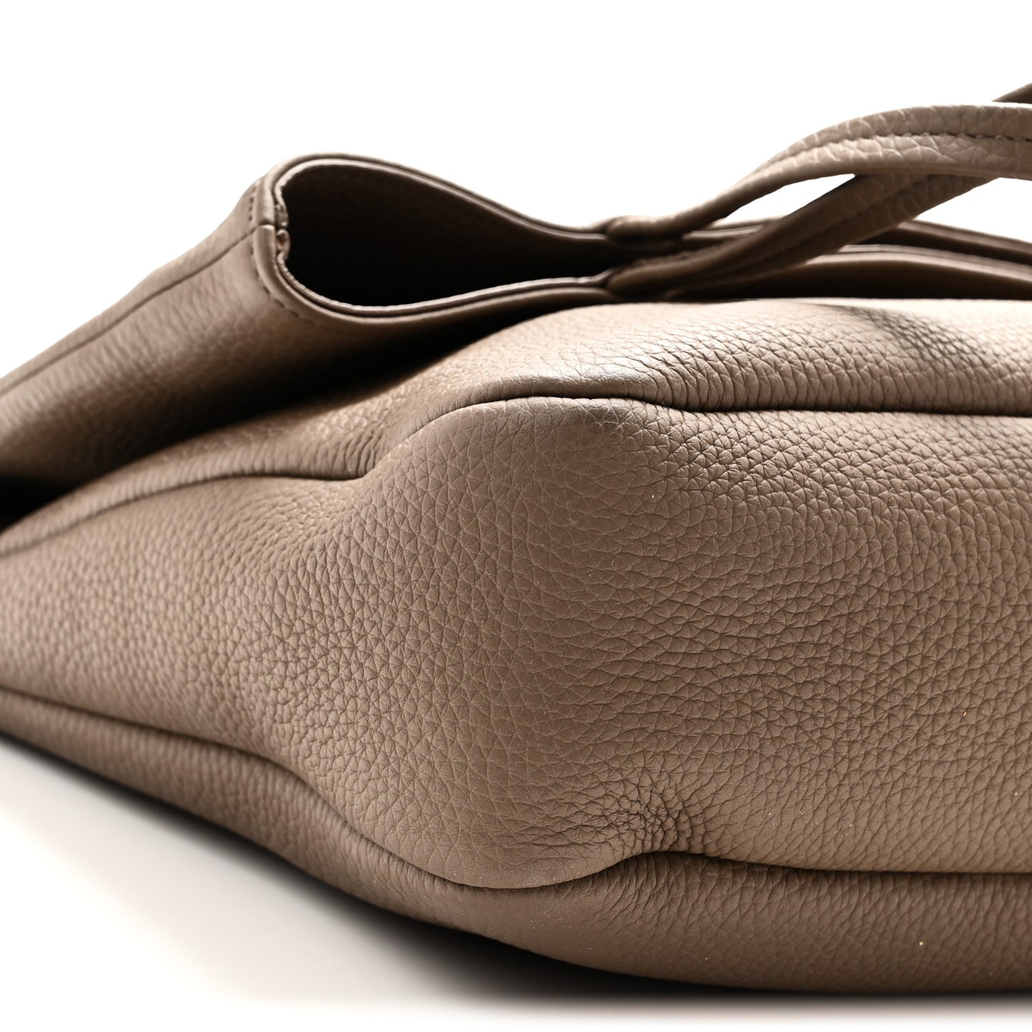 Matte Grained Calfskin Everett Tote Taupe