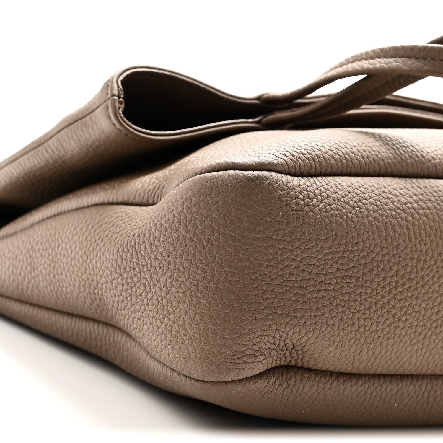 The Row Matte Grained Calfskin Everett Tote Taupe 8 of 9