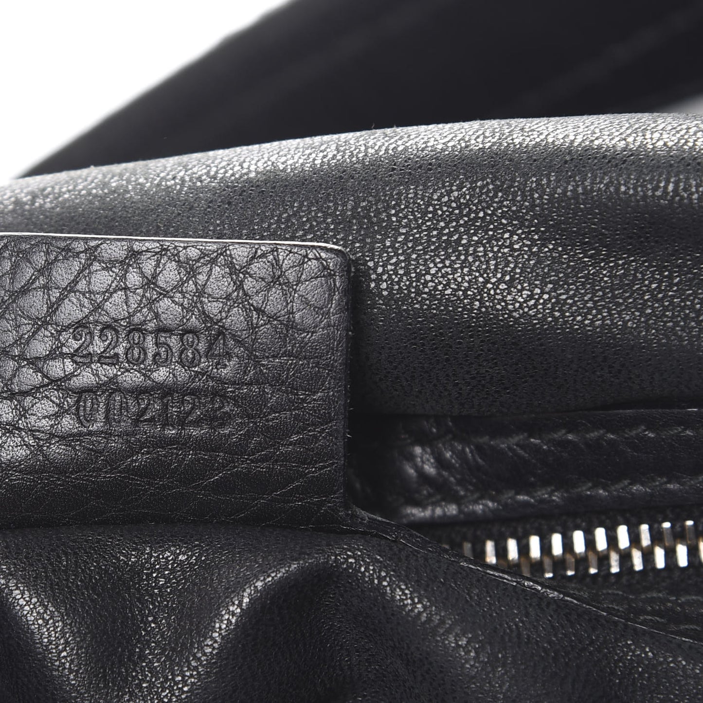 Pebbled Calfskin Medium Icon Bit Shoulder Bag Black