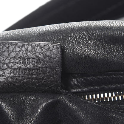 Gucci Pebbled Calfskin Medium Icon Bit Shoulder Bag Black 6 of 16