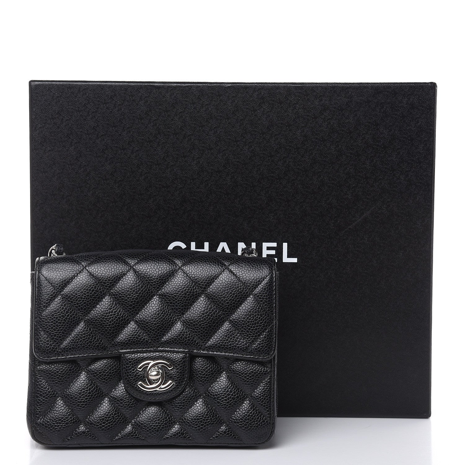Chanel Caviar Quilted Mini Square Flap Black 15 of 15