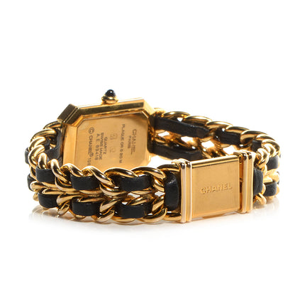 Chanel Stainless Steel Lambskin 20mm Chain Premiere Quartz Watch Gold M 3 of 6