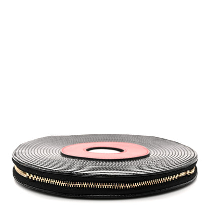 Chanel Patent Vinyl Record Clutch Black 4 of 10