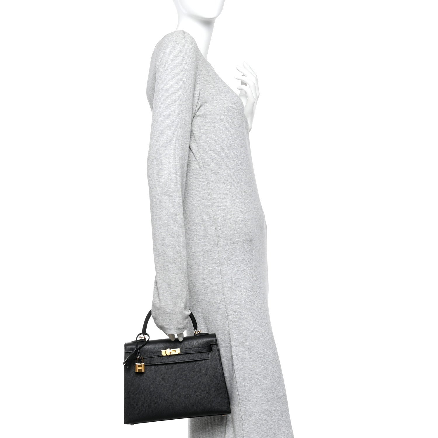 Hermes Epsom Kelly Sellier 25 Black 2 of 10