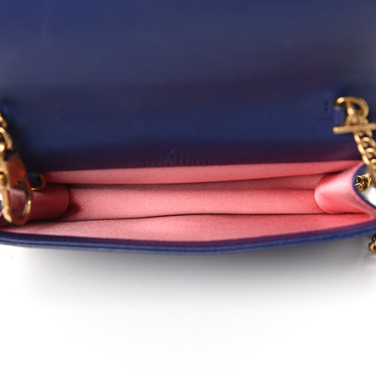 Gucci Velvet Matelasse GG Marmont Mini Bag Cobalt Blue 6 of 10