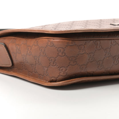 Gucci Guccissima Flap Messenger Bag Light Brown 9 of 16