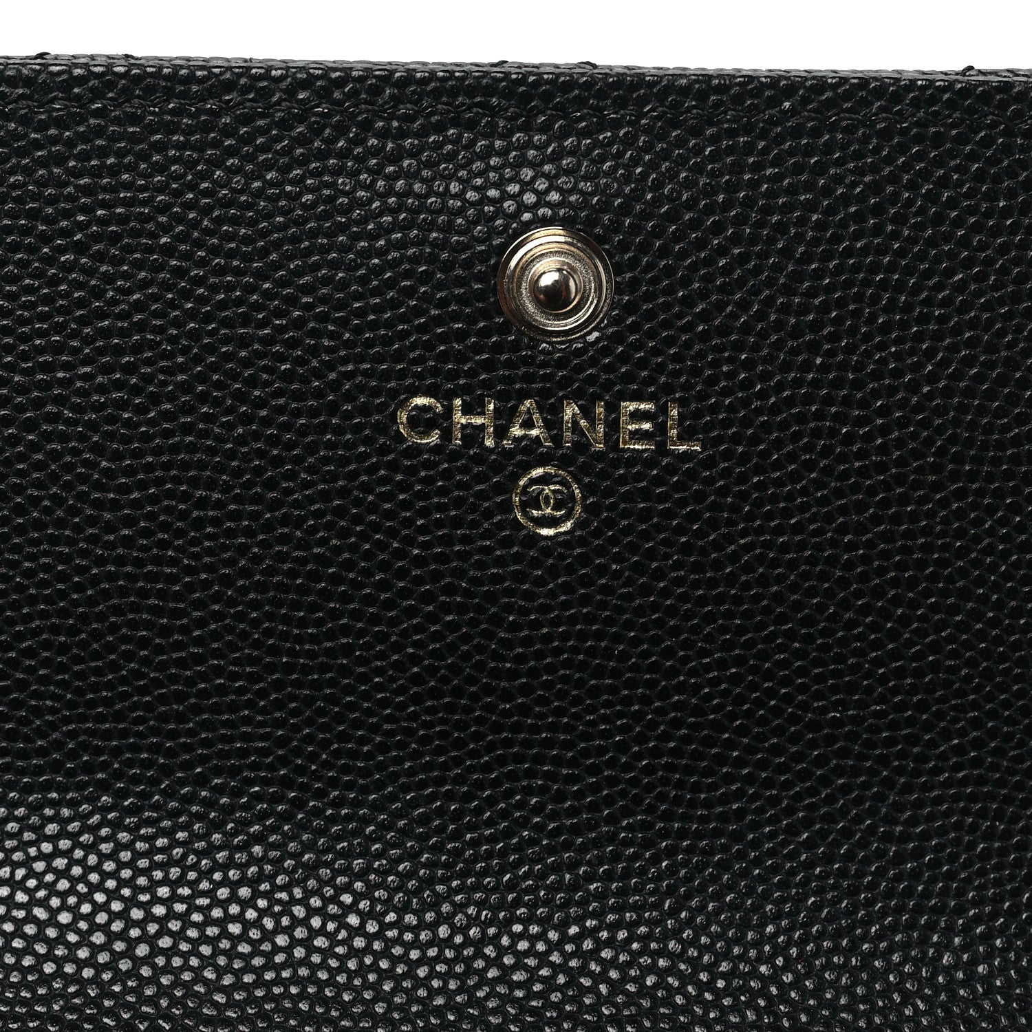 Chanel Caviar Quilted CC Large Gusset Flap Wallet Black 6 of 8