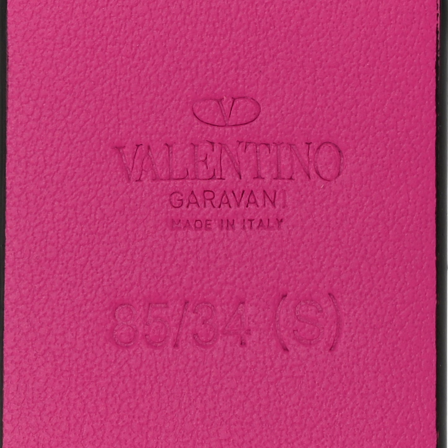 Calfskin VLogo 40mm Belt 85 34 Pink PP