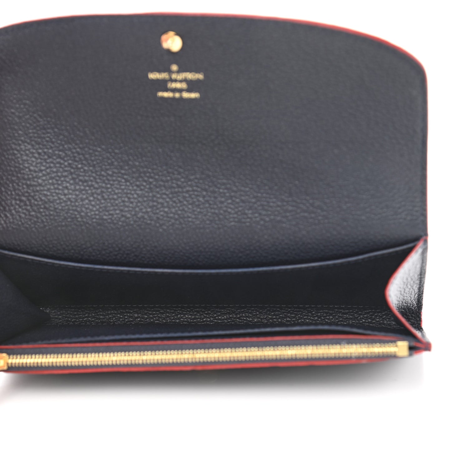 Empreinte Emilie Wallet Marine Rouge