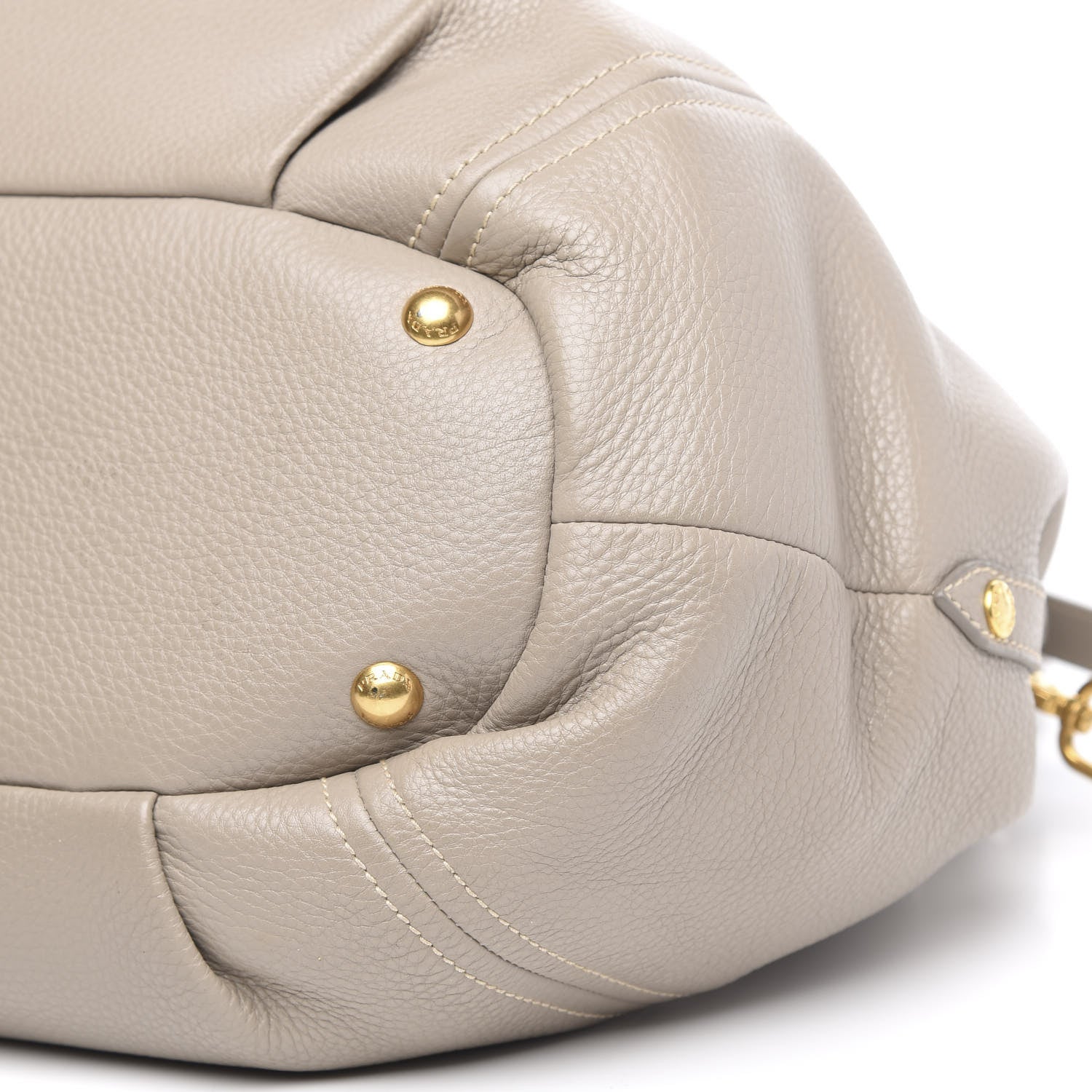 Prada Vitello Daino Shoulder Bag Argilla 10 of 15