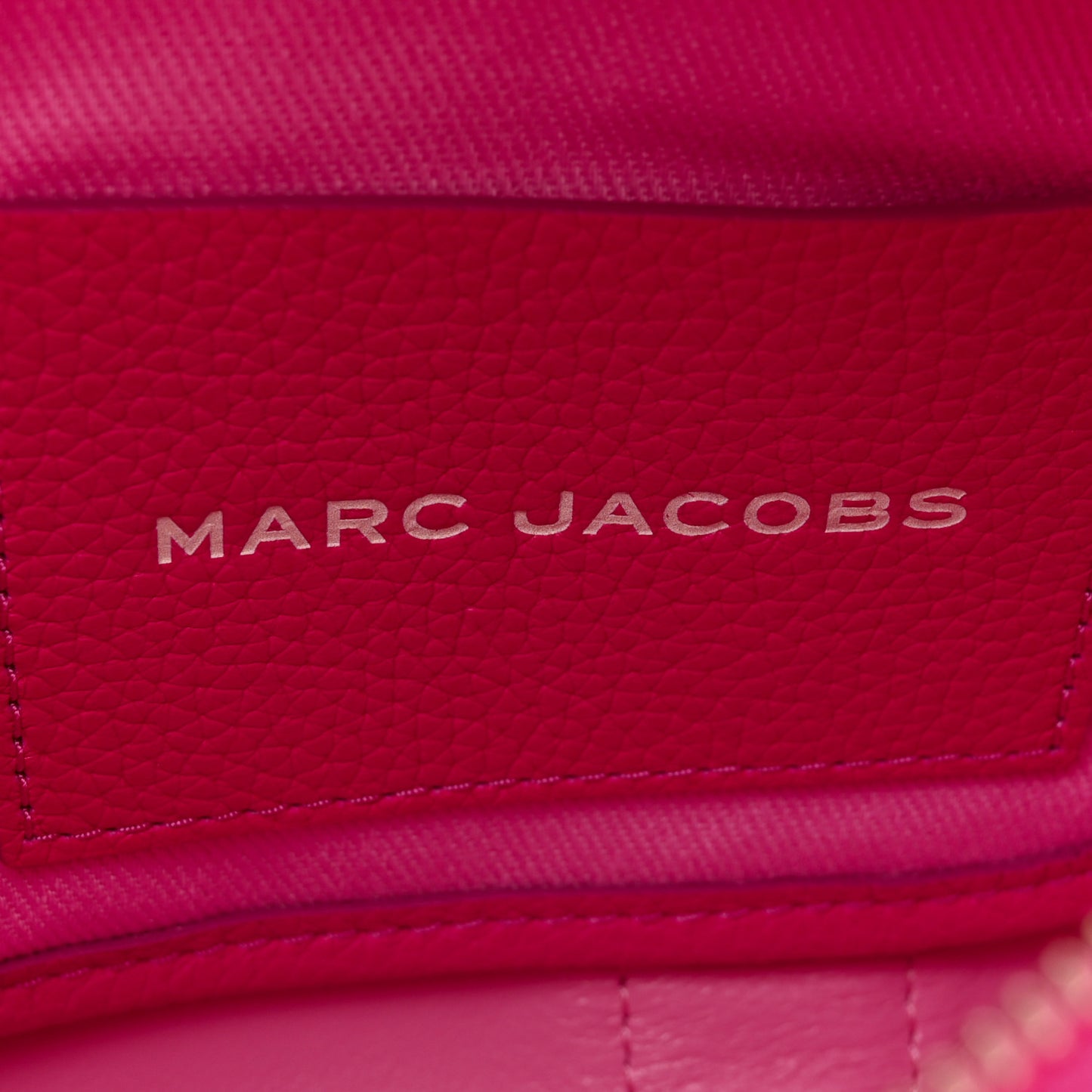 Grained Calfskin Small The Tote Bag Hot Pink